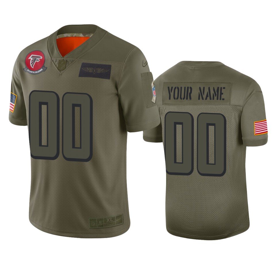 Atlanta Falcons Customized 2019 Camo Salute To Service NFL Stitched Limited Jersey. - Zenithce