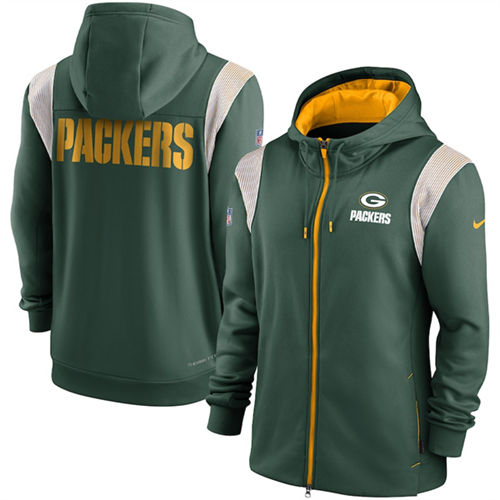 Green Bay Packers Green Zipper Hoodie - Zenithce