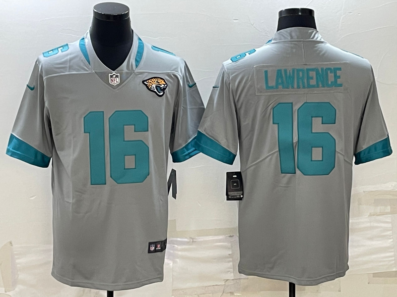 Jacksonville Jaguars #16 Trevor Lawrence Silver Stitched Jersey - Zenithce