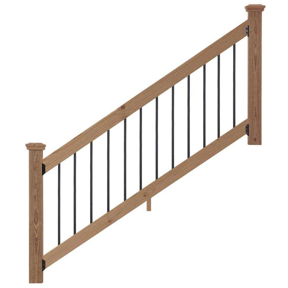 ProWood 6 ft Southern Yellow Pine Stair Rail Kit Balusters - Zenithce
