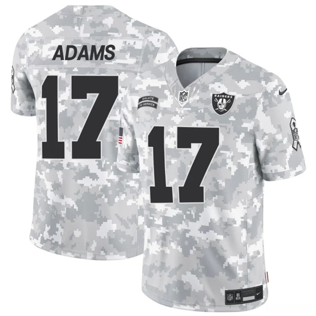 Las Vegas Raiders #17 Davante Adams Arctic Camo 2024 F.U.S.E. Salute To Service Limited Stitched Jersey - Zenithce
