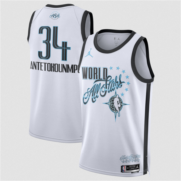 2026 All-Star #34 Giannis Antetokounmpo White Stitched Jersey - Zenithce