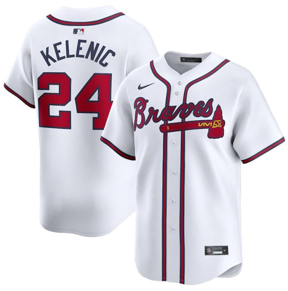Atlanta Braves #24 Jarred Kelenic White 2024 Home Limited Stitched Jersey - Zenithce