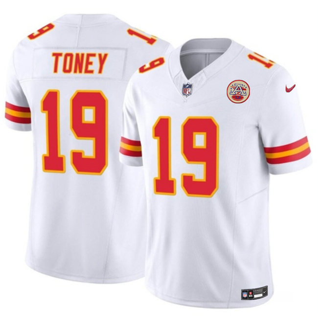 Kansas City Chiefs #19 Kadarius Toney White 2023 F.U.S.E. Vapor Untouchable Limited Stitched Jersey - Zenithce