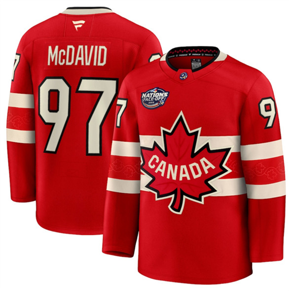 Canada #97 Connor McDavid Red 2025 4 Nations Face-Off Premium Stitched Jersey - Zenithce