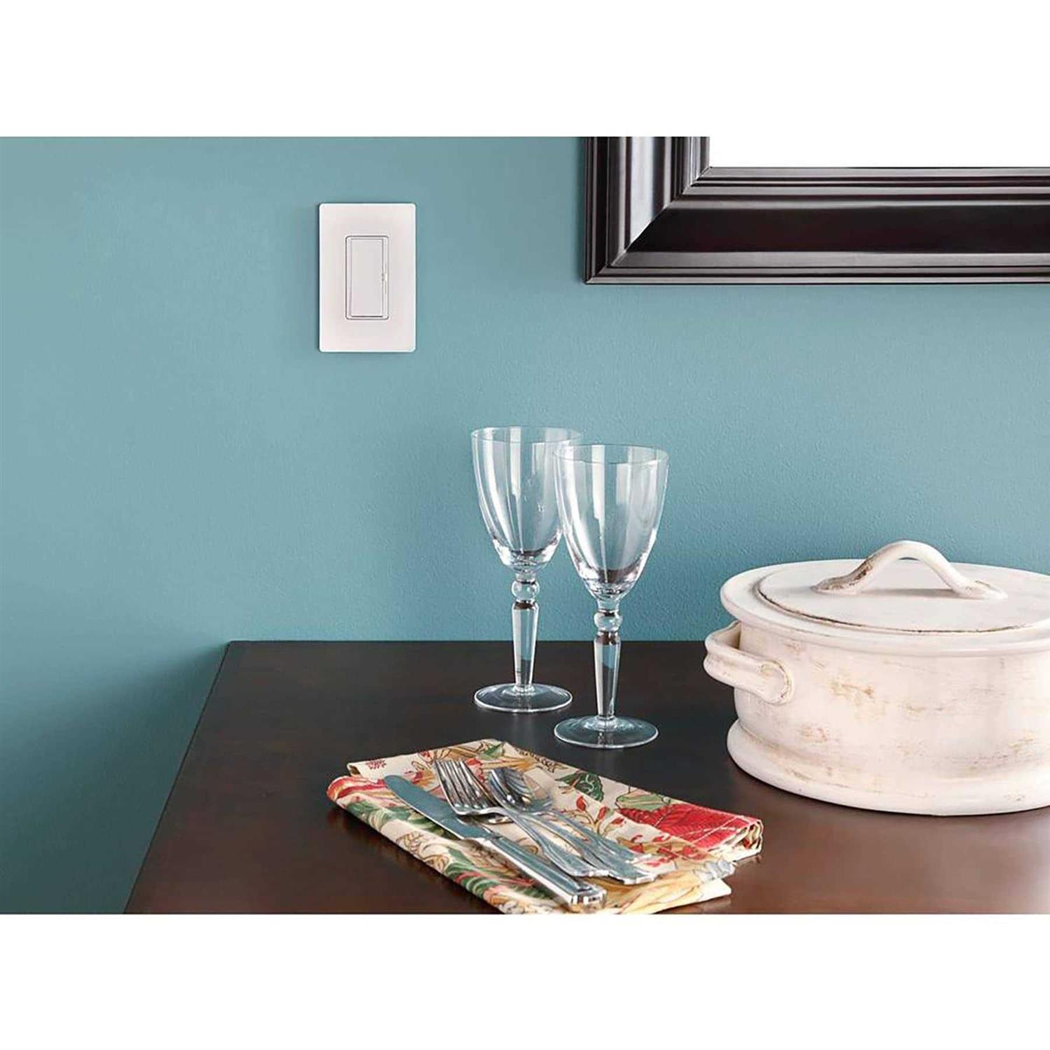Lutron Claro 1-Gang Wallplate CW-1-WH - Zenithce