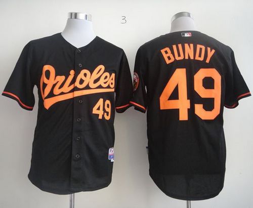 Orioles #49 Dylan Bundy Black Cool Base Stitched Jersey - Zenithce