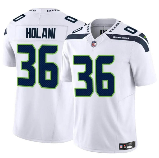 Seattle Seahawks #36 George Holani White 2024 F.U.S.E Vapor Limited Stitched Jersey - Zenithce