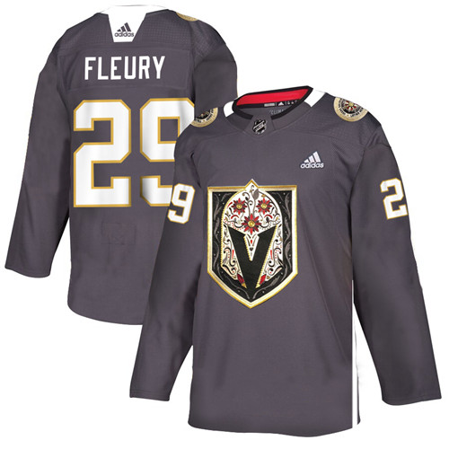 Vegas Golden Knights #29 Marc-Andre Fleury Grey Latino Heritage Night Stitched Jersey - Zenithce