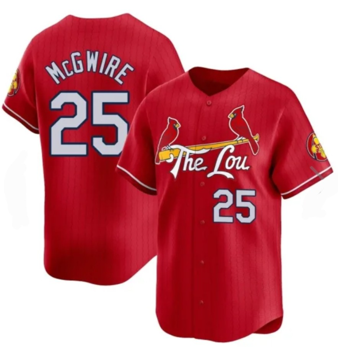 St Louis Cardinals #25 Mark McGwire Red City Connect Jersey - Zenithce