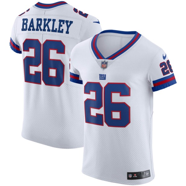 New York Giants #26 Saquon Barkley White Vapor Elite Stitched Jersey - Zenithce