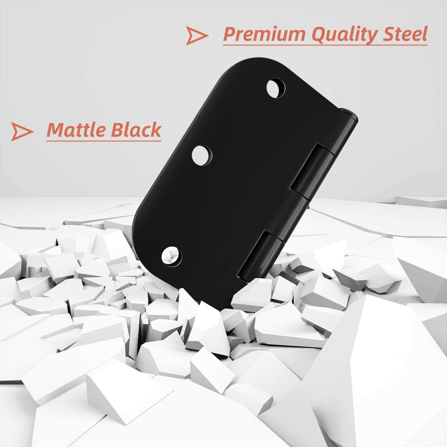 Hosom Rounded Door Hinges 3.5 x 3.5 inch - Zenithce