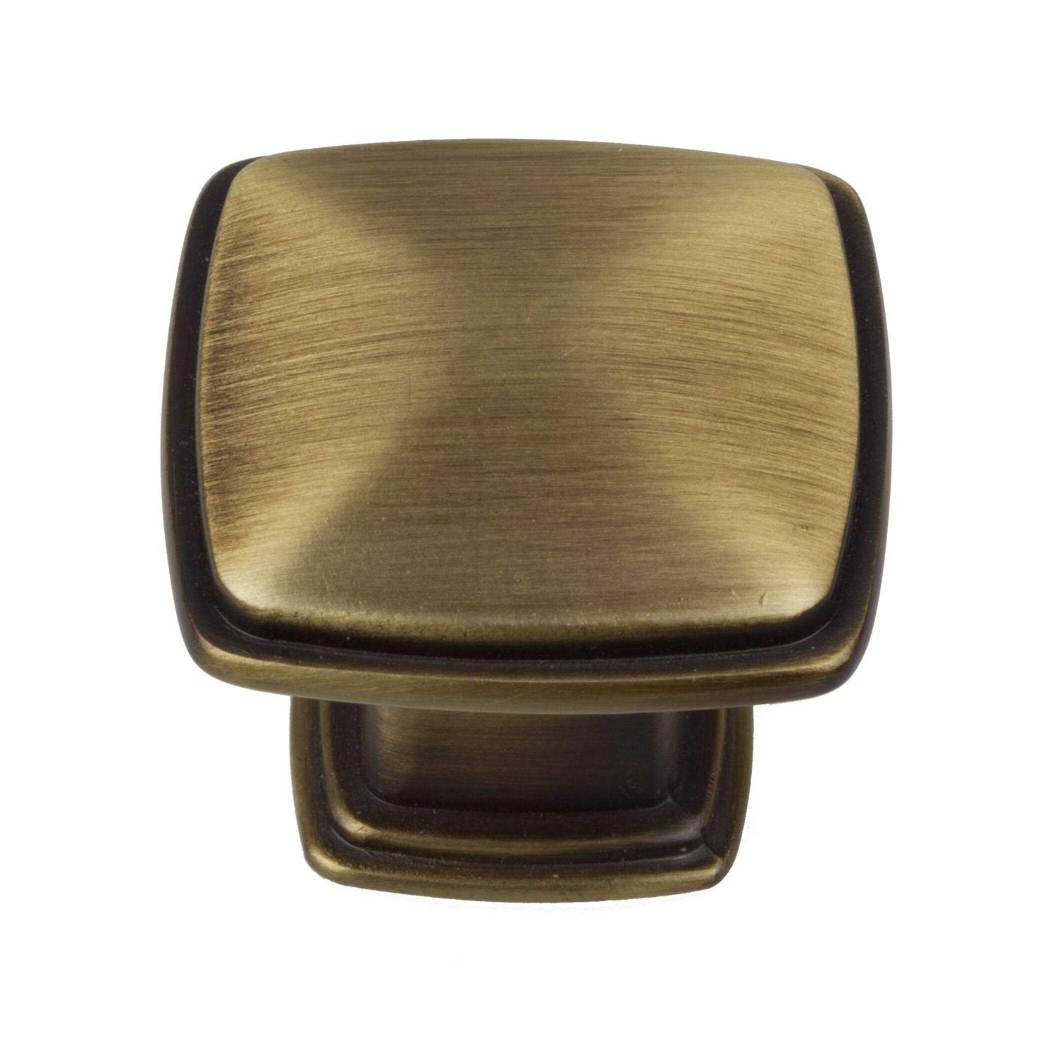 GlideRite 1-1/4 Square Deco Cabinet Knobs - Zenithce