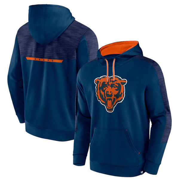 Chicago Bears Navy Defender Evo Pullover Hoodie - Zenithce