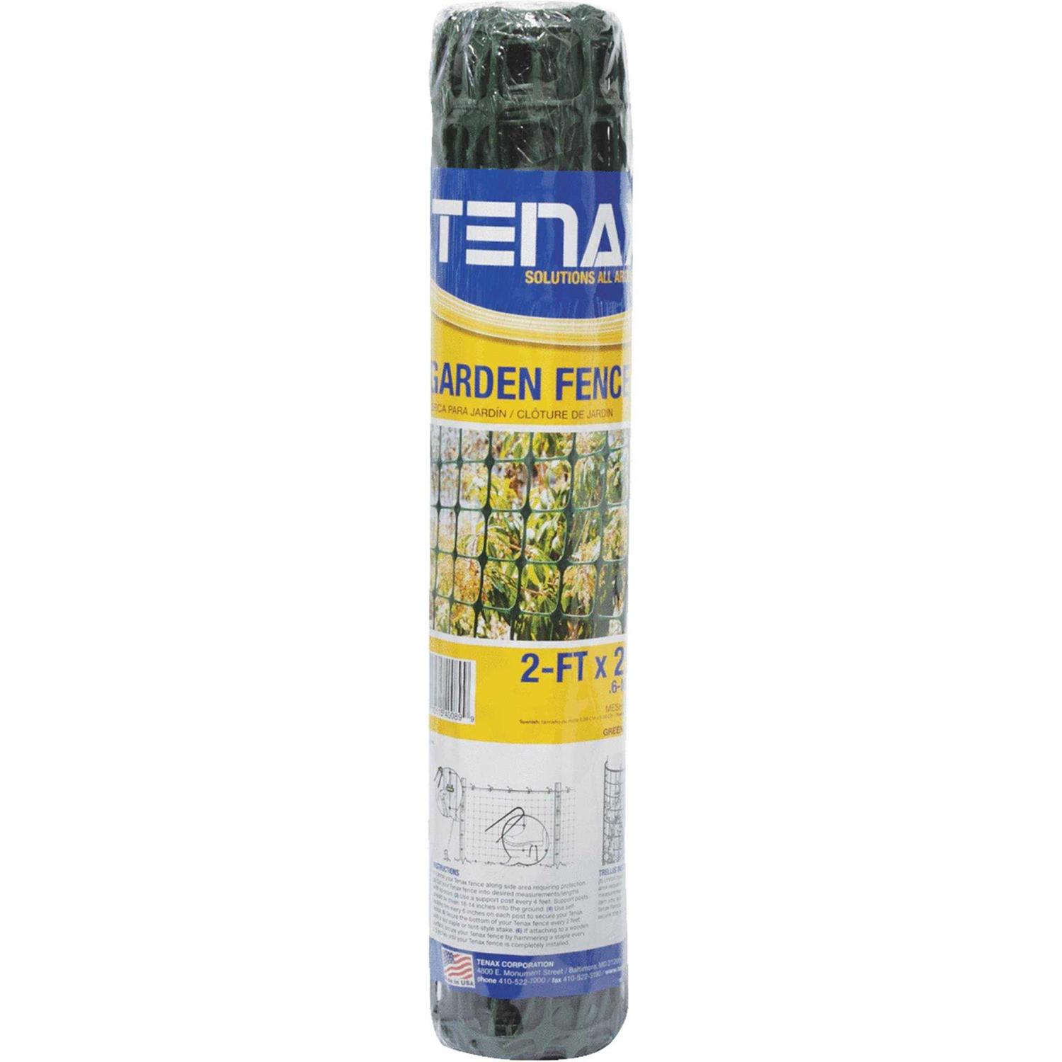 Tenax 7 ft. H x 100 ft. L Polyethylene Plant and Pond Fence Black - Zenithce