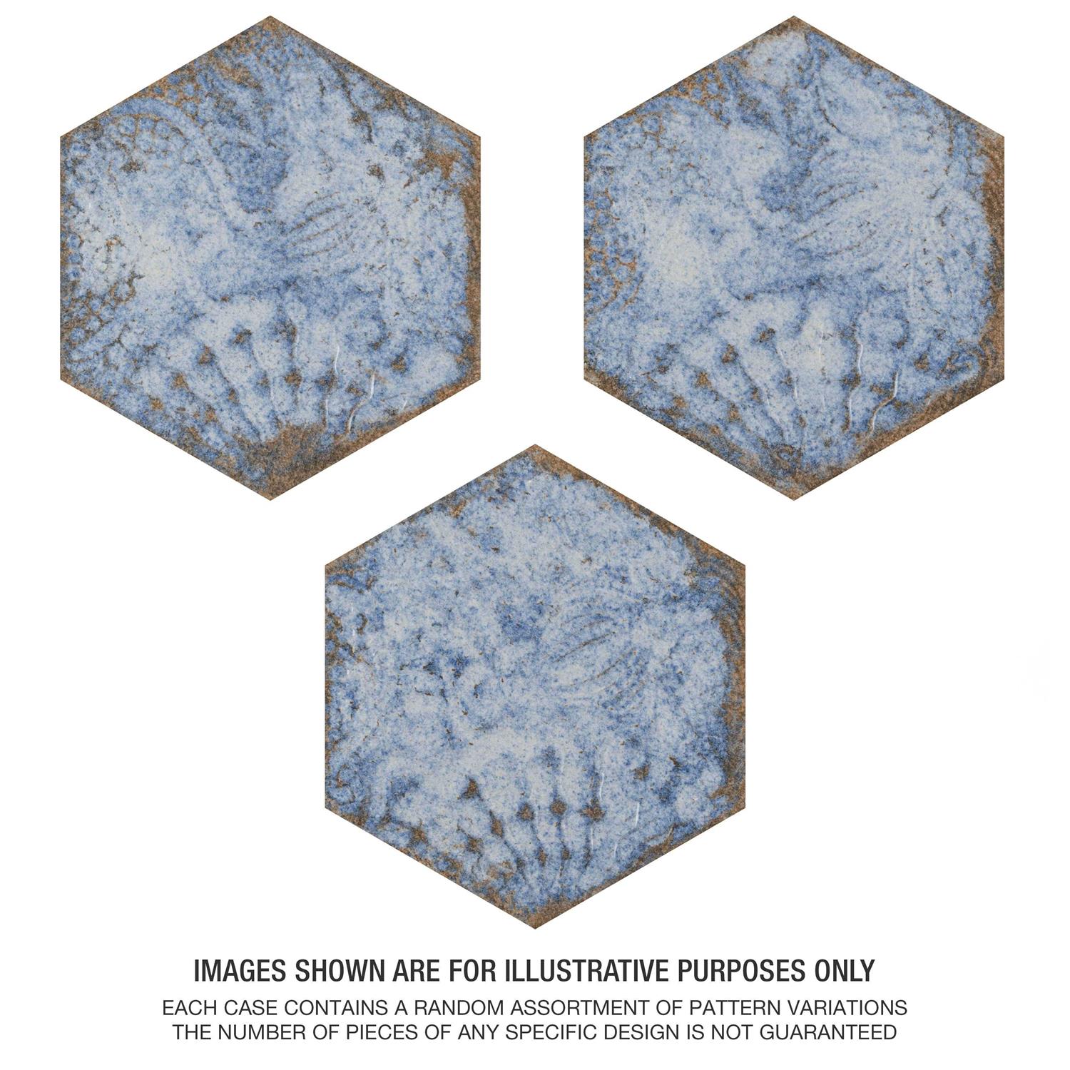 Merola Tile Flo 2 Hex Porcelain Mosaic - Zenithce