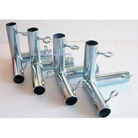 Golden Valley Tools & Tarps 4pc ~ 3 Way 1 3/8 Flat Corner Canopy Fitting/Batting CAGE Fitting - Zenithce