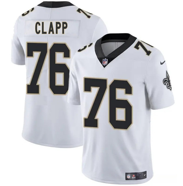 New Orleans Saints #76 Will Clapp White 2025 Vapor Limited Stitched Jersey - Zenithce