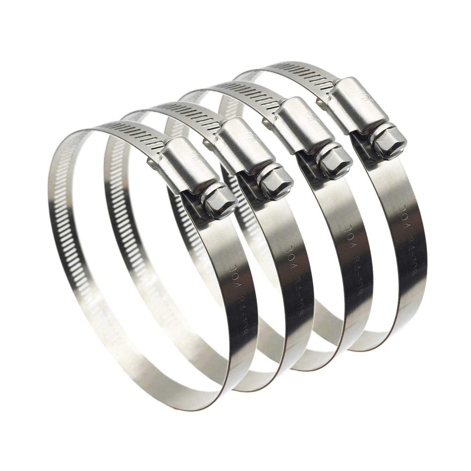 Eesteck Adjustable 304 Stainless Steel Duct Clamps Hose Clamp Pipe Clamp Air Ducting Clamp worm drive Hose Clamps - Zenithce
