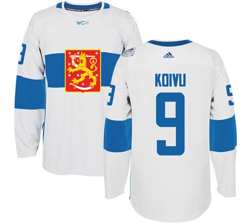 Team Finland #9 Mikko Koivu White 2016 World Cup Stitched Jersey - Zenithce