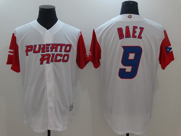 Chicago Cubs Blank #9 Javier Baez White Cool Base Stitched Jersey - Zenithce