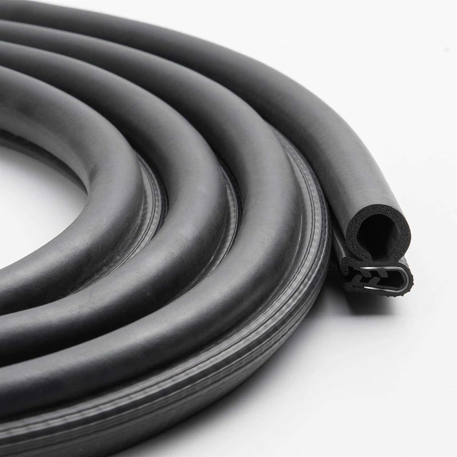 Rubber Seal Strip Car Door Automotive Weather Stripping Black Trim with EPDM Rubber Bulb Side Universal Fit for Cars, Trucks, RVs, Boats, and Home - Zenithce