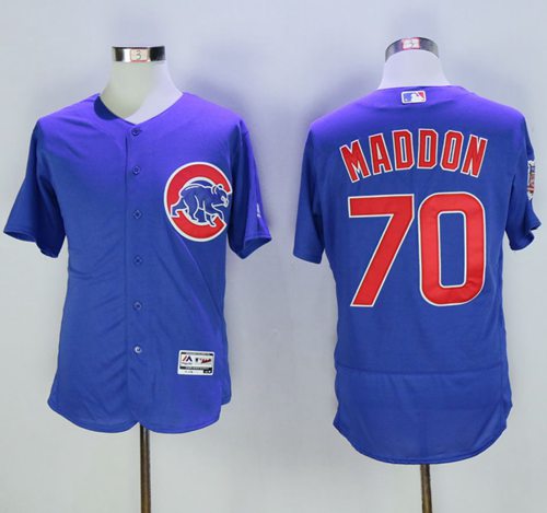 Cubs #70 Joe Maddon Blue Flexbase Authentic Collection Stitched Jersey - Zenithce