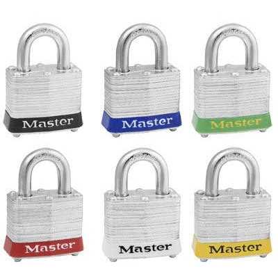 Master Lock 22D Wide Warded LAMINATED Padlock, 1.5 Inches, Steel - Zenithce
