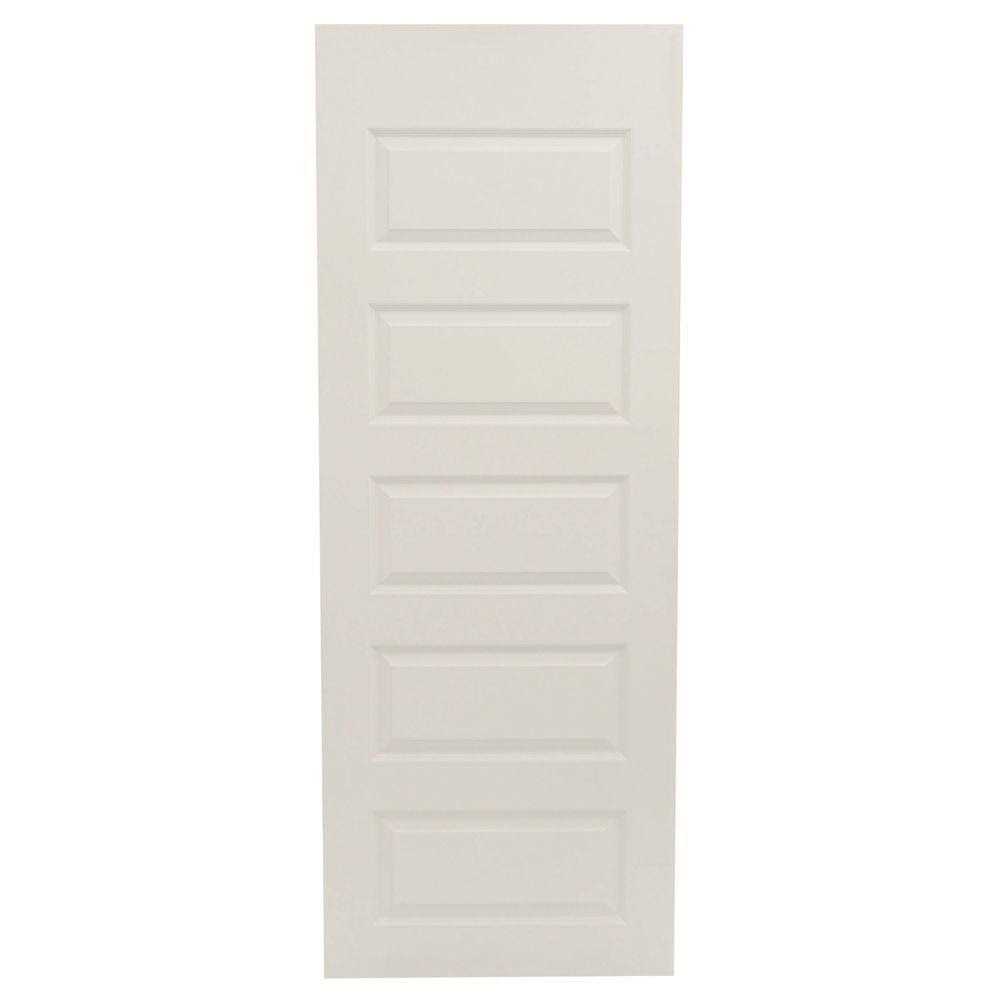 JELD-WEN 80 in. Rockport Painted Smooth Molded Composite MDF Interior Door Slab - Zenithce