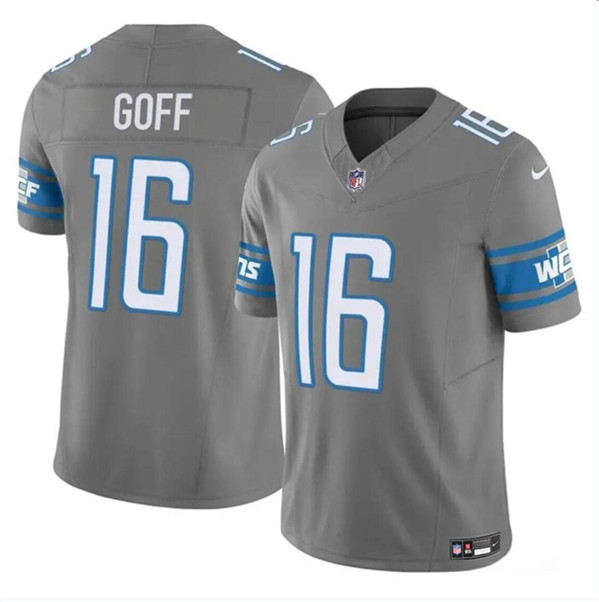 Detroit Lions #16 Jared Goff Gray 2023 F.U.S.E. Vapor Untouchable Limited Stitched Jersey - Zenithce