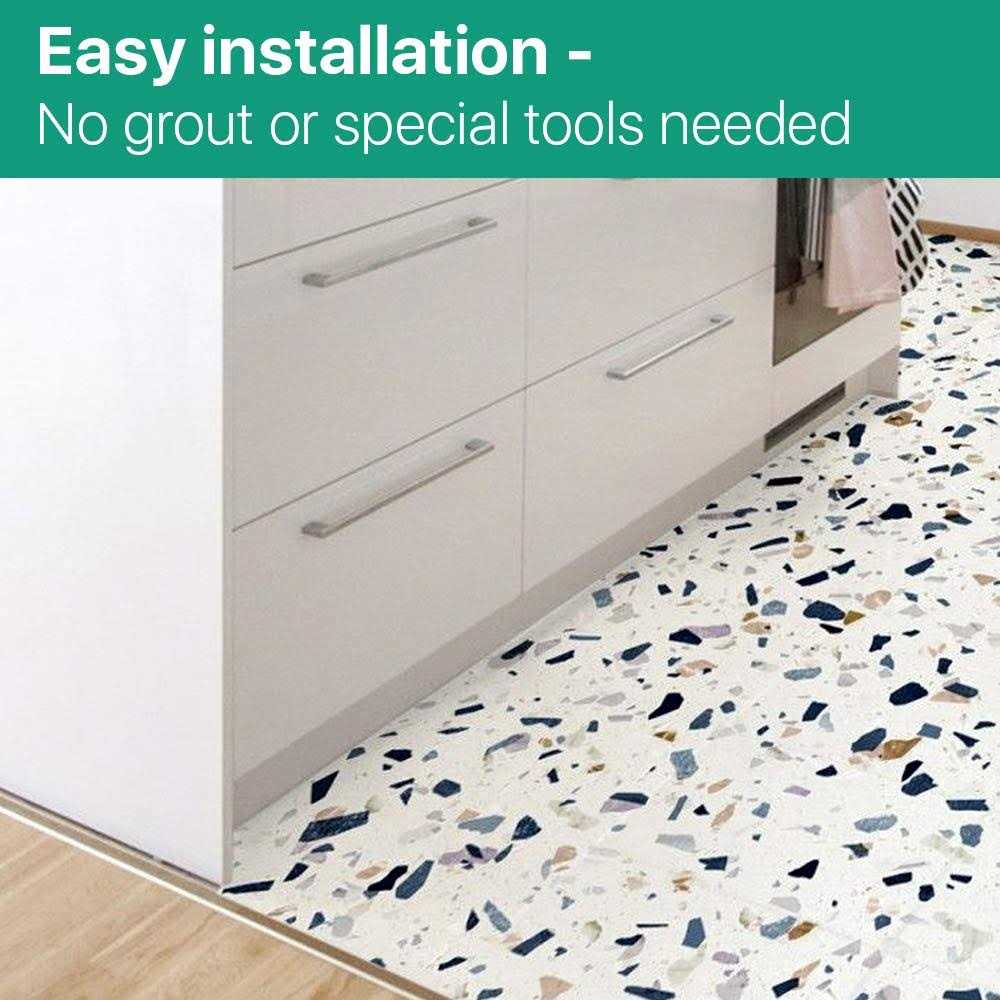 Simple Elegance by Ben&Jonah Classic 12 x 12 Self Adhesive Vinyl Floor Tile - Zenithce