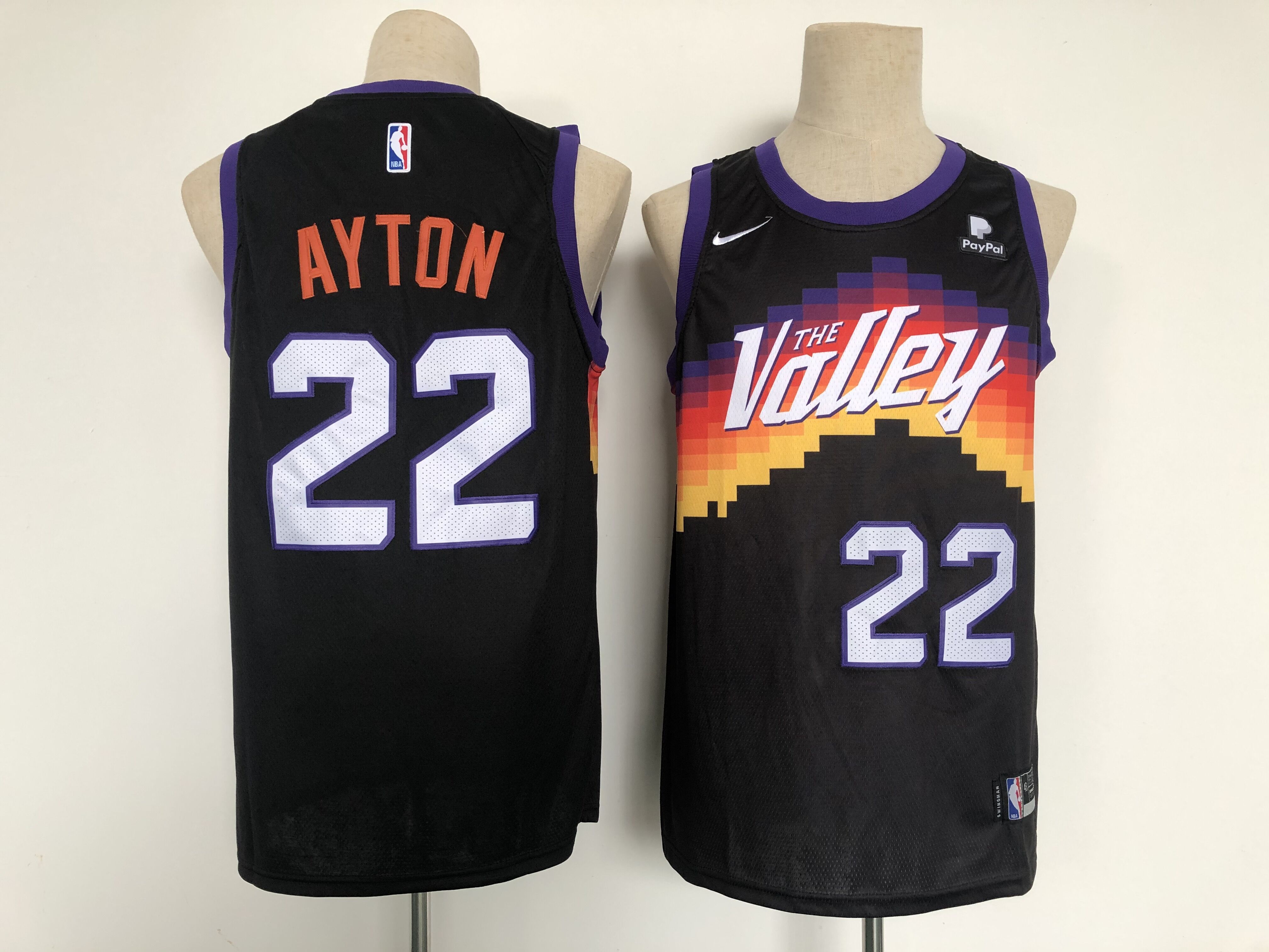 Phoenix Suns 22 Ayton Black City Edition 2021 Jersey - Zenithce