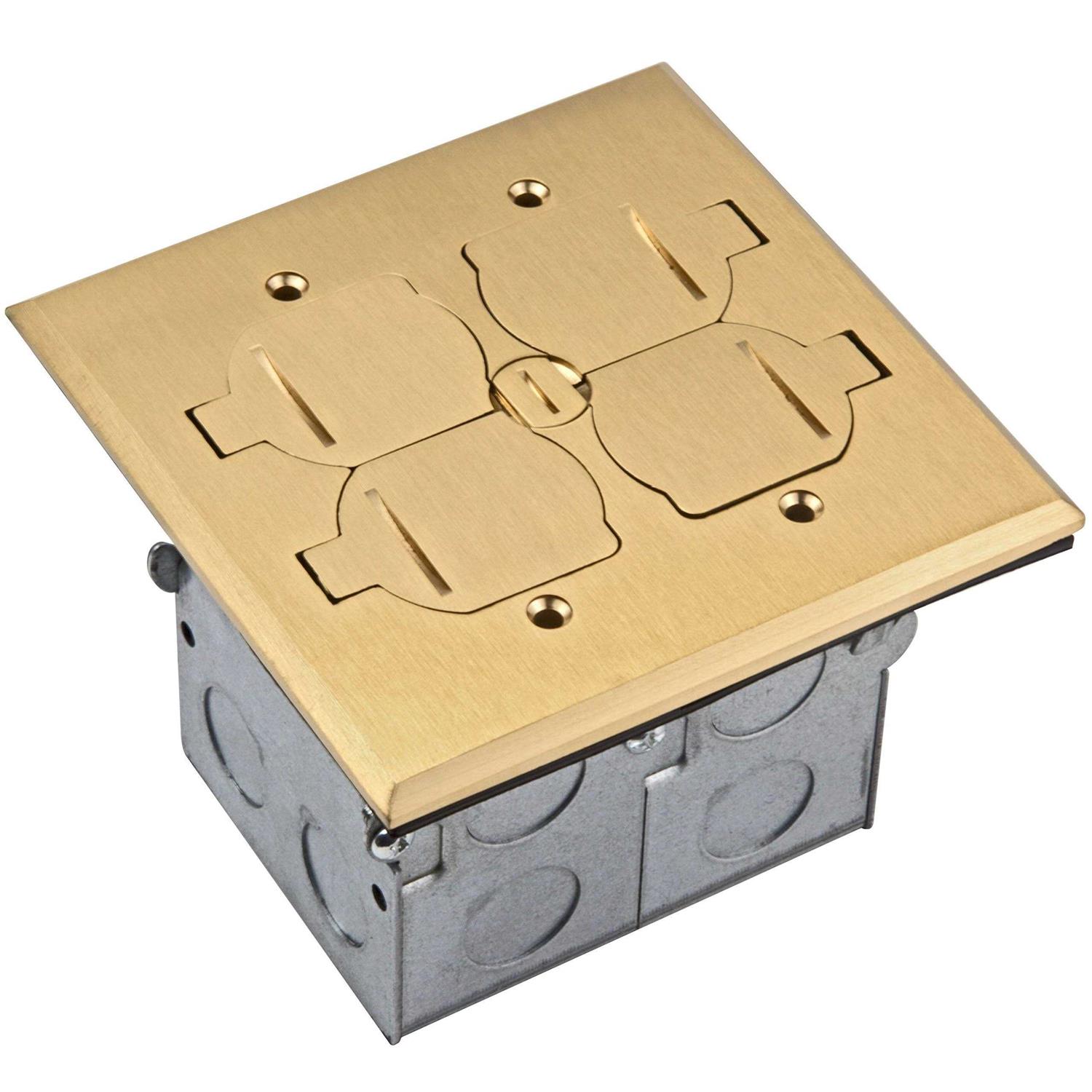 Enerlites Weatherproof Outlet Box with Three Threaded Outlets Outdoor Electrical Box - Zenithce