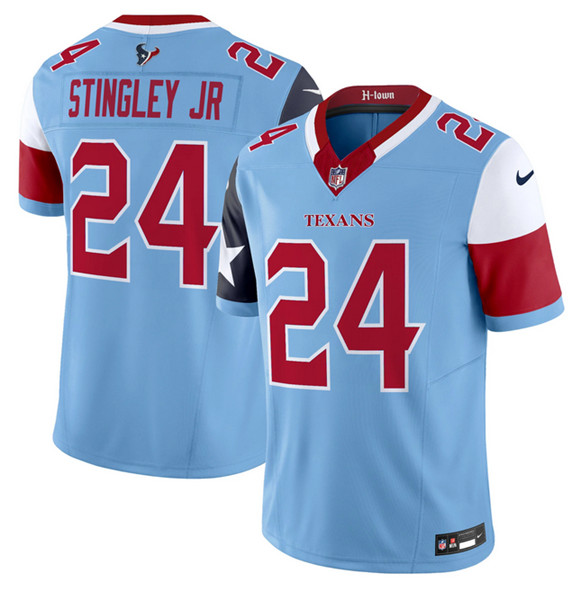 Houston Texans #24 Derek Stingley Jr. Blue 2024 F.U.S.E. V5 Limited Stitched Jersey - Zenithce