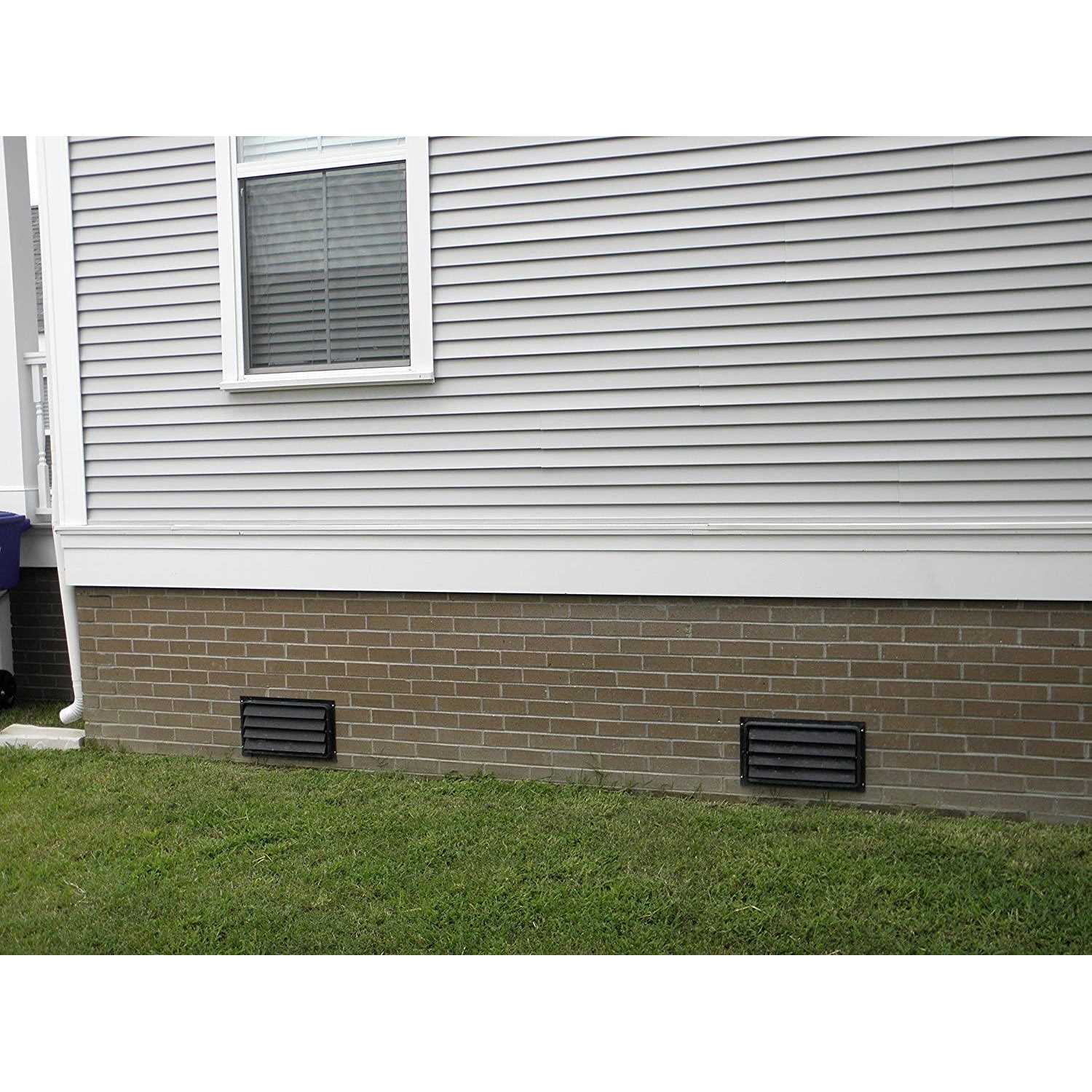 Manual Crawl Space Vent with Removable Cover and Vermin Screen - Zenithce