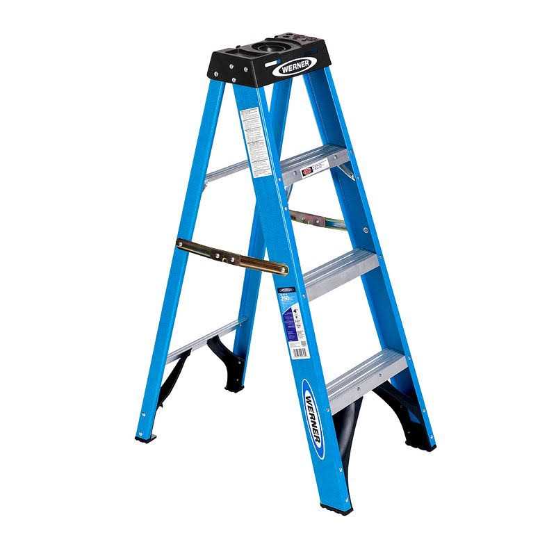 Werner 4 ft Type II Aluminum Step Ladder 354 - Zenithce