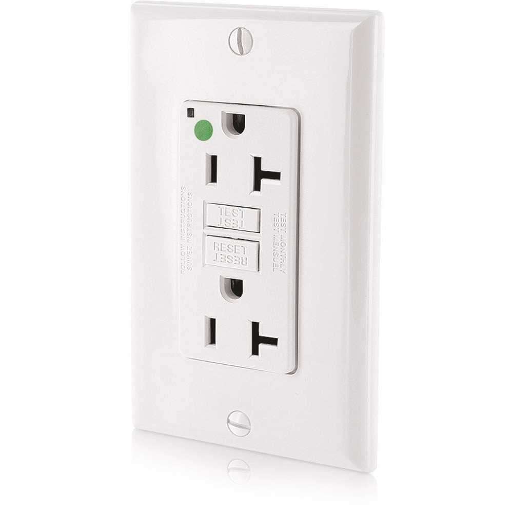 Leviton GFNT1-W Self-Test SmartlockPro Slim GFCI Receptacle - Zenithce