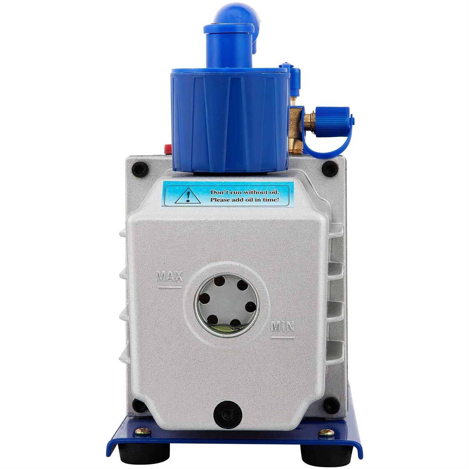 VEVOR Vacuum Chamber with Pump 5 Gallon Chamber 5 Single Stage Rotary Vane Vacuum Pump - Zenithce