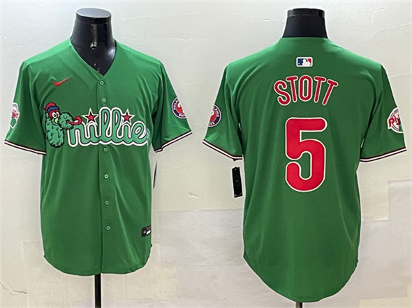 Philadelphia Phillies #5 Bryson Stott Green Phanatic Limited Stitched Jersey - Zenithce