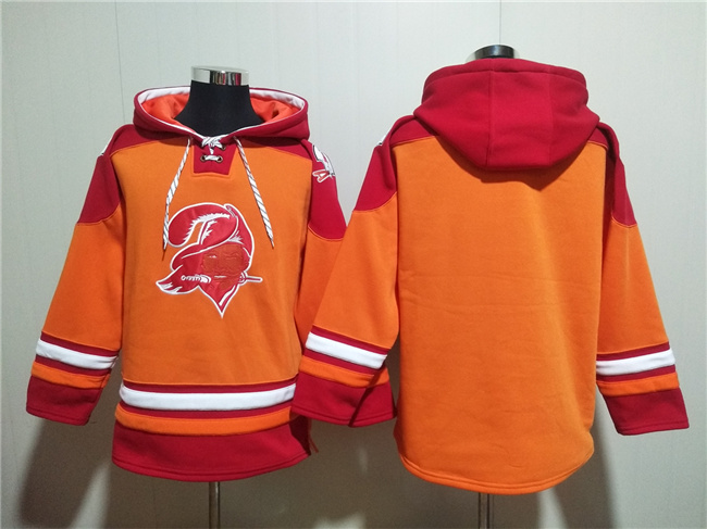Tampa Bay Buccaneers Blank Orange Red Ageless Must-Have Lace-Up Pullover Hoodie - Zenithce