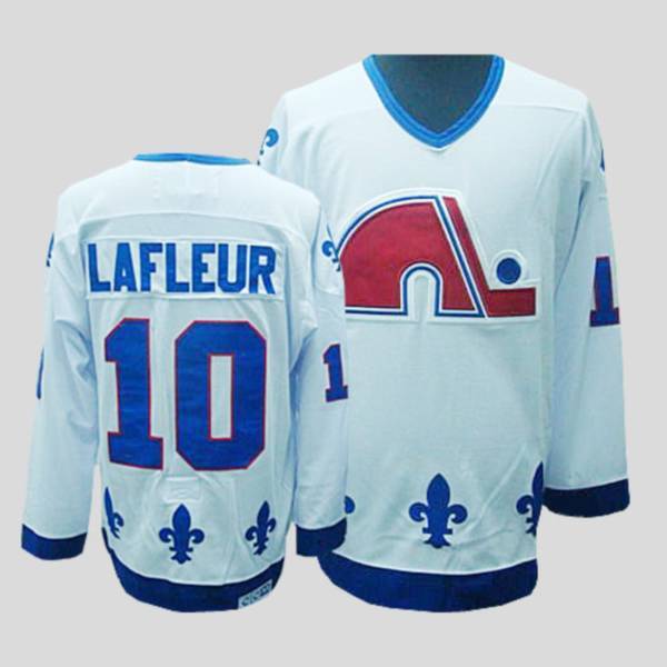 Nordiques #10 Guy Lafleur Stitched CCM Throwback White Jersey - Zenithce