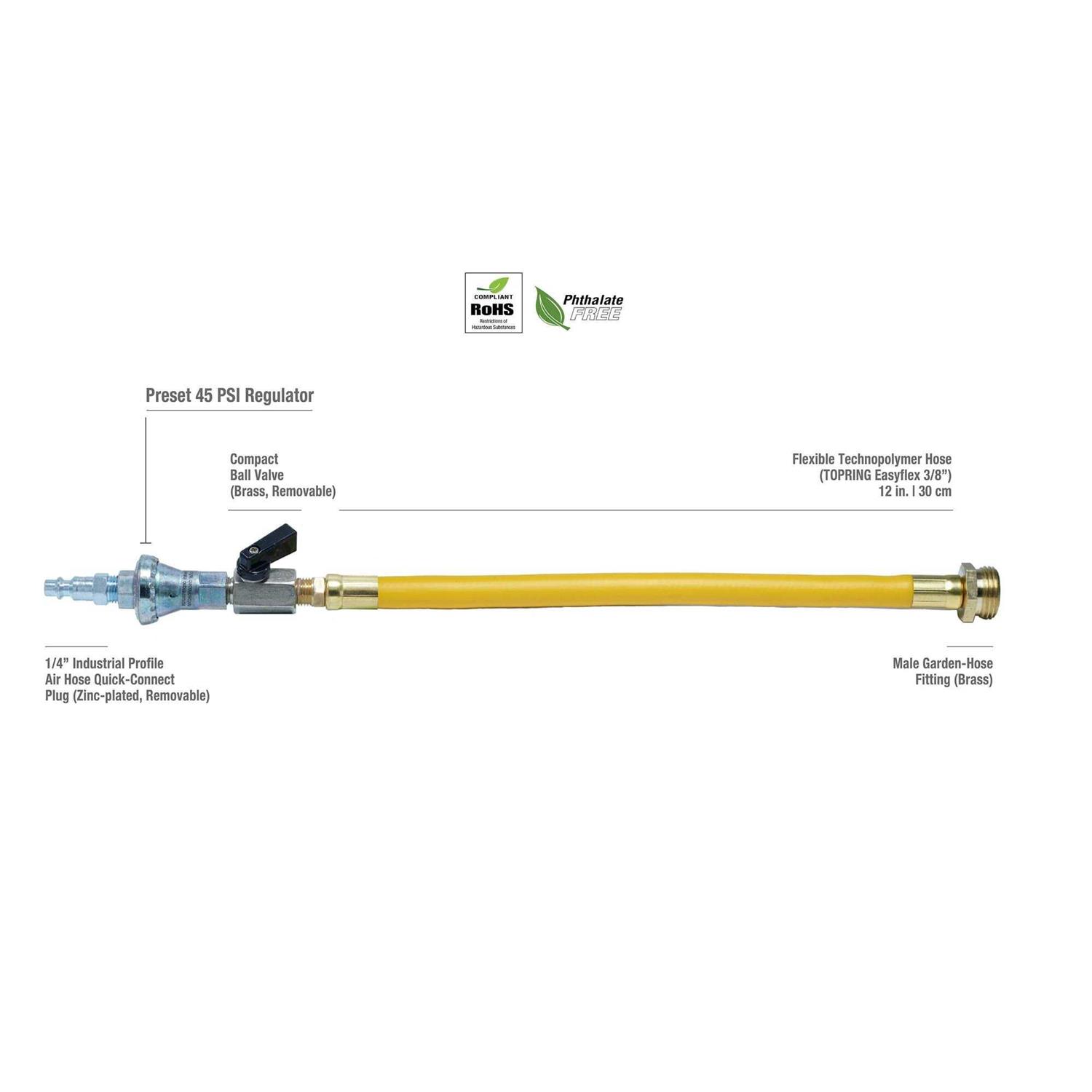 TOPRING Air Compressor Water Blow Out Adapter - Zenithce