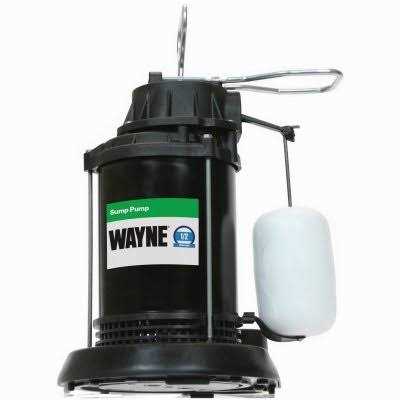 Wayne 1/2 HP 5100 gph Stainless Steel Vertical Float Switch AC Sump Pump CDU800SS - Zenithce