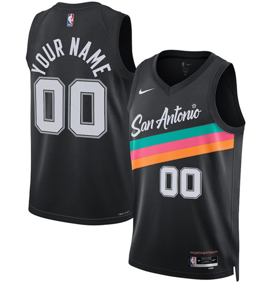San Antonio Spurs Custom Black 2025-26 City Edition Swingman Stitched Jersey - Zenithce