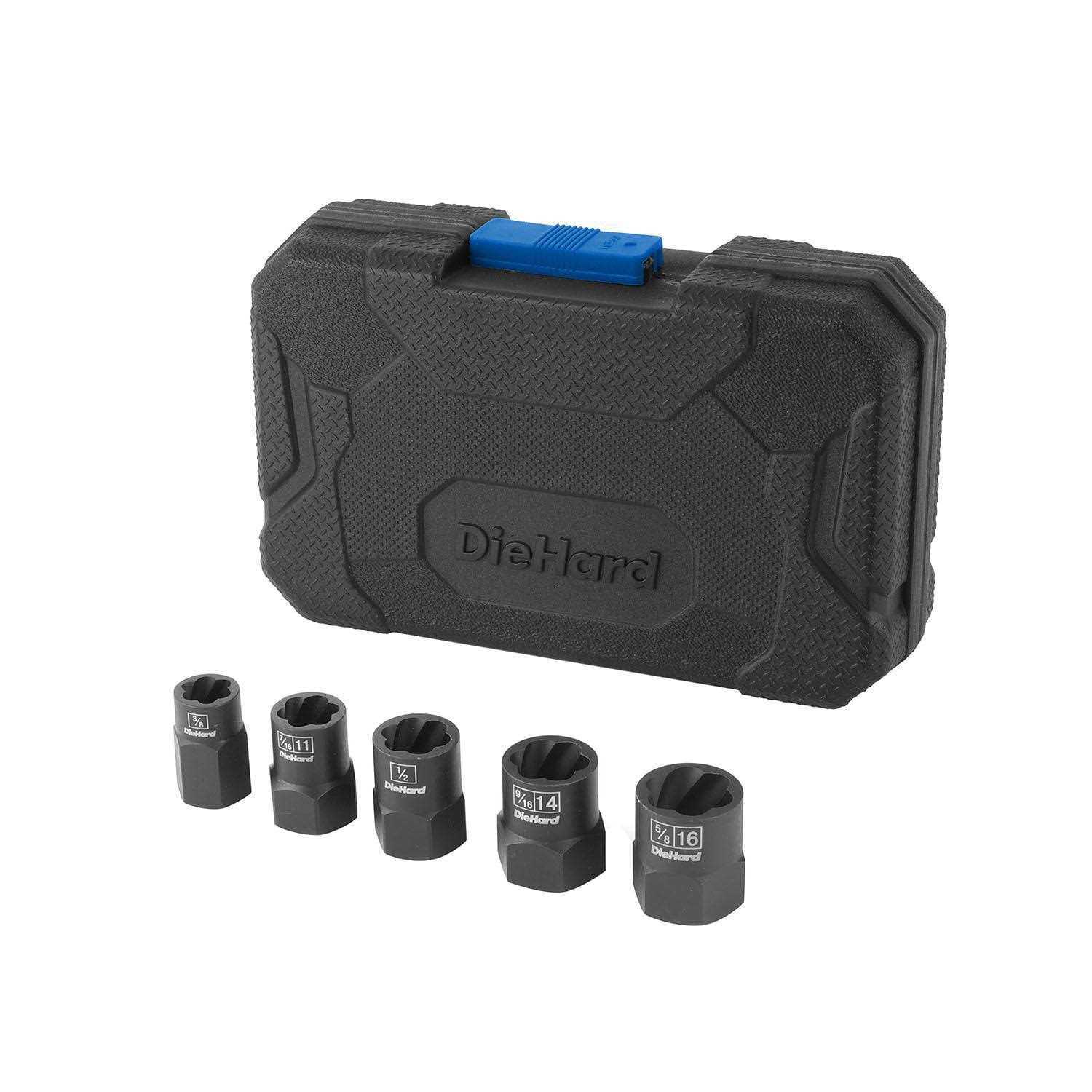 Diehard 3/8 Drive Bolt Extractor Set Deep Well DHP55299 - Zenithce