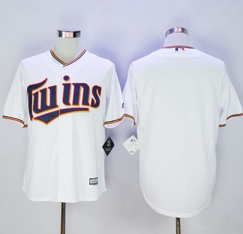 Twins Blank New White Cool Base Stitched Jersey - Zenithce