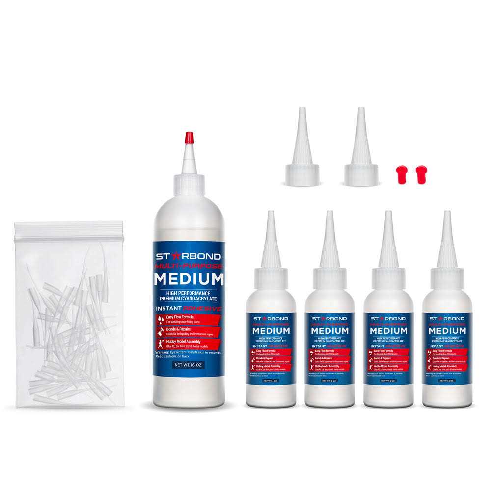 Starbond EM-150 Medium Premium CA Super Glue Extra Microtips - Zenithce