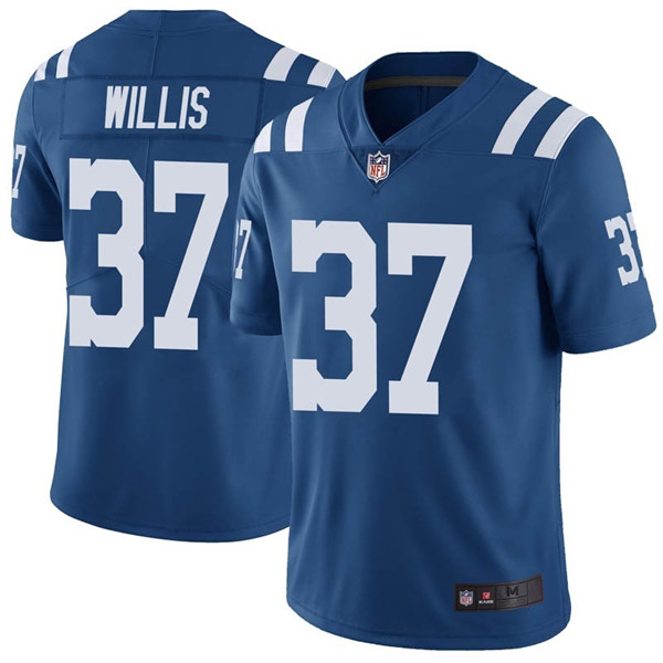 Indianapolis Colts #37 Khari Willis Blue Vapor Untouchable Limited Stitched Jersey - Zenithce