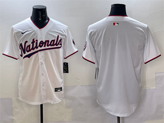 Washington Nationals Blank White Limited Stitched Jersey - Zenithce