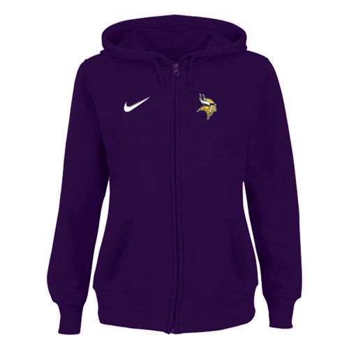 Women's Minnesota Vikings Stadium Rally Full Zip Hoodie Purple - Zenithce